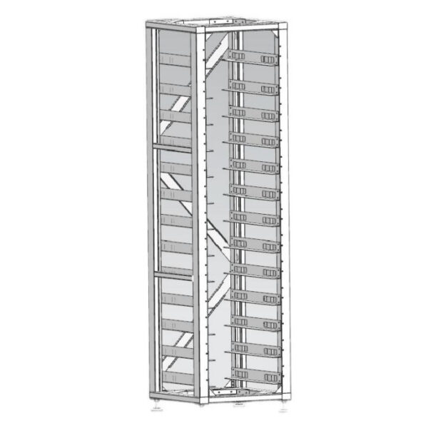 Deye BOS-A 14-RACK - stovas 14 vnt. baterijų