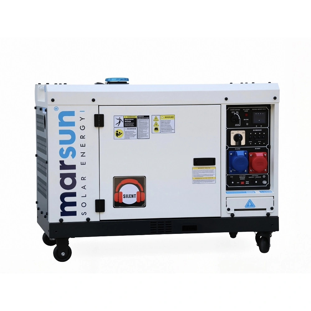 Marsun MVD8 7,5 kW trifazis dyzelinis generatorius su garso izoliaciniu gaubtu, AVR Marsun MVD8 7,5 kW trifazis dyzelinis generatorius su garso izoliaciniu gaubtu, AVR