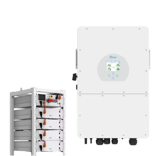 Inverterio SUN-15K-SG01HP3-EU, 4x akumuliatorių modulių, 1x BMS, 1x rack komplektas