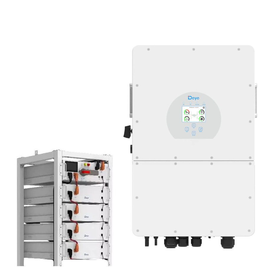 Inverterio SUN-15K-SG01HP3-EU, 4x akumuliatorių modulių, 1x BMS, 1x rack komplektas Inverterio SUN-15K-SG01HP3-EU, 4x akumuliatorių modulių, 1x BMS, 1x rack komplektas