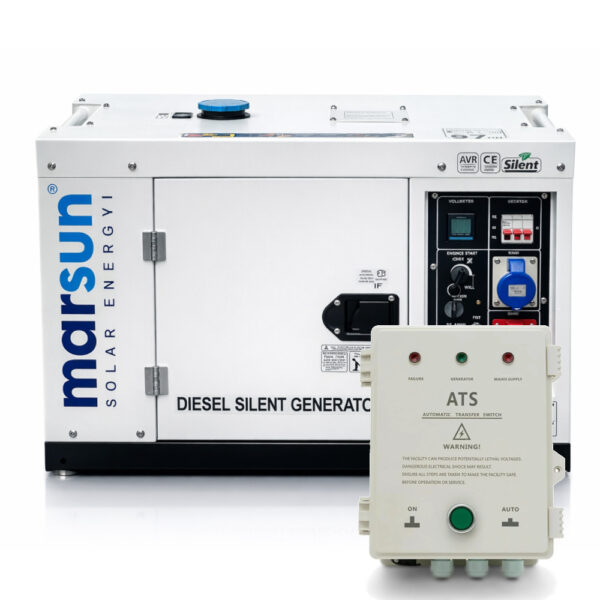Komplektas MVD8000 7,5 kW trifazis dyzelinis generatorius su ATS