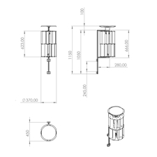 VIVI 25W hibridinė turbina + 7,5 Ah 12V energijos kaupiklis su valdikliu BALTA