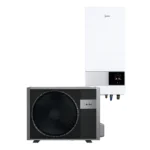 Midea M-Thermal PRO R32 Split M-Thermal-8B1HB2 – oras–vanduo šilumos siurblys 8 kW (3 kW šildytuvas)